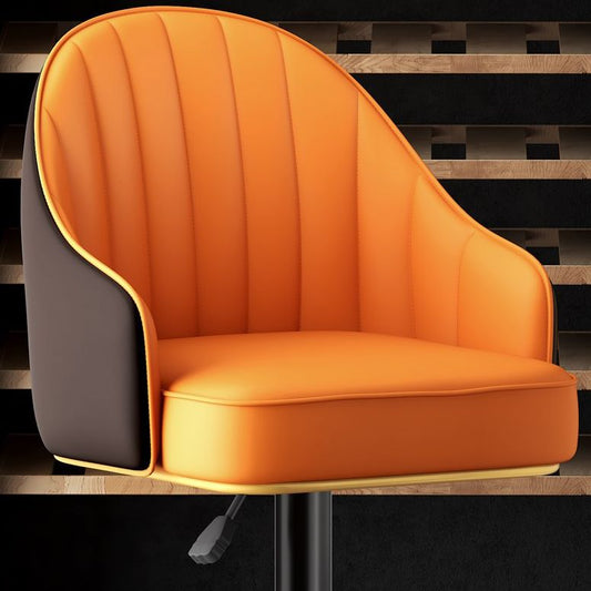 Scandinavian Swivel verstelbare hoogtekruk faux lederen barkruk