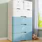 Contemporary Style Non-Hanging Armoire Plastic Storage Cabinet with Drawers Clearhalo 'Armoires & Wardrobes' 'armoires_wardrobes' 'Bedroom Furniture' 'furn' 'furn_armoires_wardrobes' 'Furniture' 1200x1200_1984ce87-e780-49e1-8f7c-2b03e53c65f8