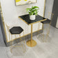 Modern Bar Table Dining Table with Pedestal Base for Kitchen Living Room