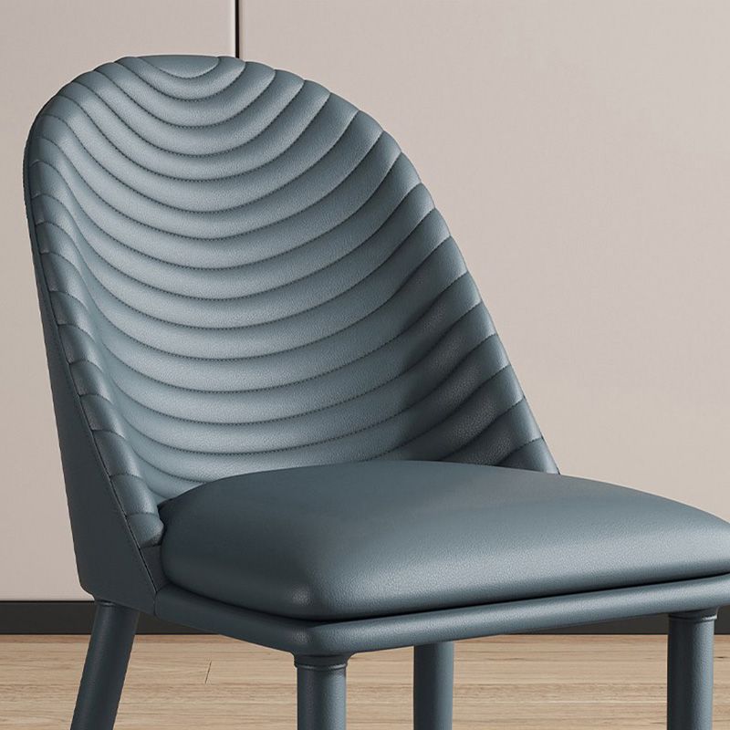 Contemporary Style Metal Dining Chair Dining Armless Side Chair for Kitchen (Set of 2) Clearhalo ' kitchen&dining_furn' 'Dining Chairs' 'Dining Tables & Seating' 'dining_chair' 'furn' 'furn_dining_chair' 'Furniture' 'furniture_dining_chair' 'Kitchen & Dining Furniture' 'kitchen' 1200x1200_198679c9-063e-4267-a136-e2e055f3ef38