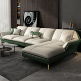 Collapsible Armrest Cushioned Backrest Sofa Bed Sponge Padded Sofa Clearhalo 'furn' 'furn_sectionals' 'Furniture' 'Living Room Furniture' 'Sectionals' 1200x1200_19889fa8-1f77-4ca4-a695-ac47c04ac9bb