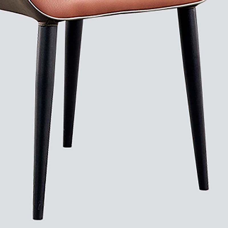 PUレザーダイニングチェアインダストリアルスタイルアームウィングバックパーソンズチェア