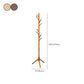 Hangage à manteau en bois Style moderne Simple Home Floor Hall Stand
