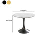 Traditional Luxury Dining Table Sintered Stone Round Table for Dining Room