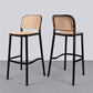 Taburete de bar de plástico escandinavo taburete de barra sin fuilero para sala de estar para sala de estar