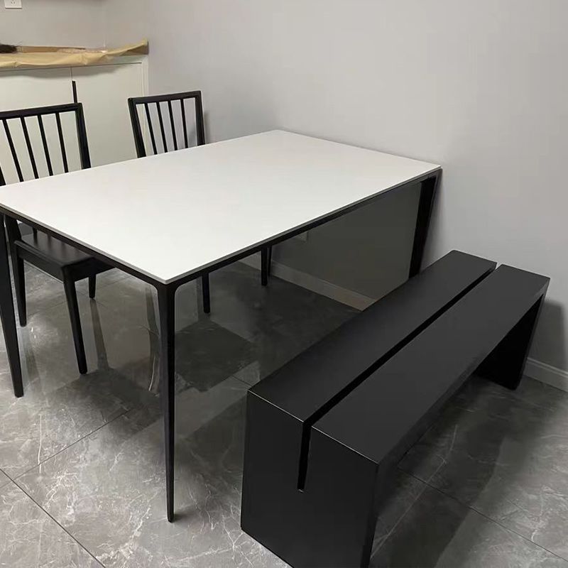 Banc de couleur de couleur unie moderne banc de pin avec des jambes pour la cuisine