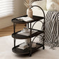14" Wide Contemporary Corner Table 3-Tier Side Table with Storage