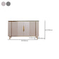 Zeitgenössischer Seitenbrett Marmor -Sideboardschrank mit Beinen für Esszimmer