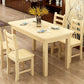 Contemporary Solid Wood Rectangular Dining Table with 4 Legs Clearhalo 'Dining Tables & Seating' 'Dining Tables' 'dining_table' 'furn' 'furn_dining_table' 'Furniture' 'Kitchen & Dining Furniture' 1200x1200_19945782-e342-4f20-a75f-8b274a4df3d1