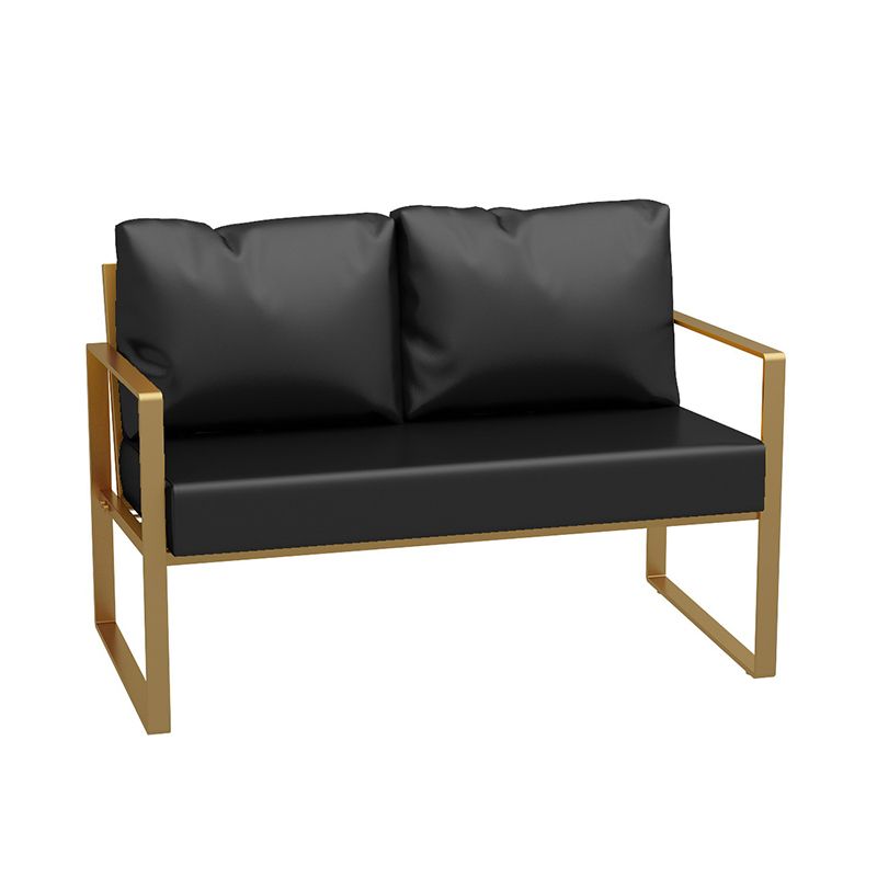 26,77 "W Faux Leder Quadratarmofofa zeitgenössisches Sofa für Wohnzimmer