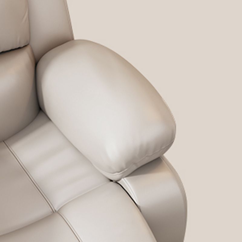 Metal Frame Standard Recliner Faux Leather Recliner Chair with Lumbar Clearhalo 'Chairs & Seating' 'furn' 'furn_recliners' 'Furniture' 'Living Room Furniture' 'Recliners' 1200x1200_199acb56-40d0-4604-a046-c0c8254349d1