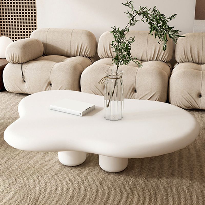 11.81" Tall Scandinavian Style Cocktail Table 4 Legs Coffee Table Clearhalo 'Coffee & Accent Tables' 'Coffee Tables' 'coffee_tables' 'furn' 'furn_coffee_tables' 'Furniture' 'Living Room Furniture' 1200x1200_199bd6df-10e9-4a1a-a385-0a1b27a34def