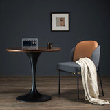 1 Massivholz Couchtisch rund minimalistische Couchtisch für Wohnzimmer