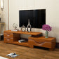 Traditionele tv -media staan ​​met laden Rubberwood Media Console