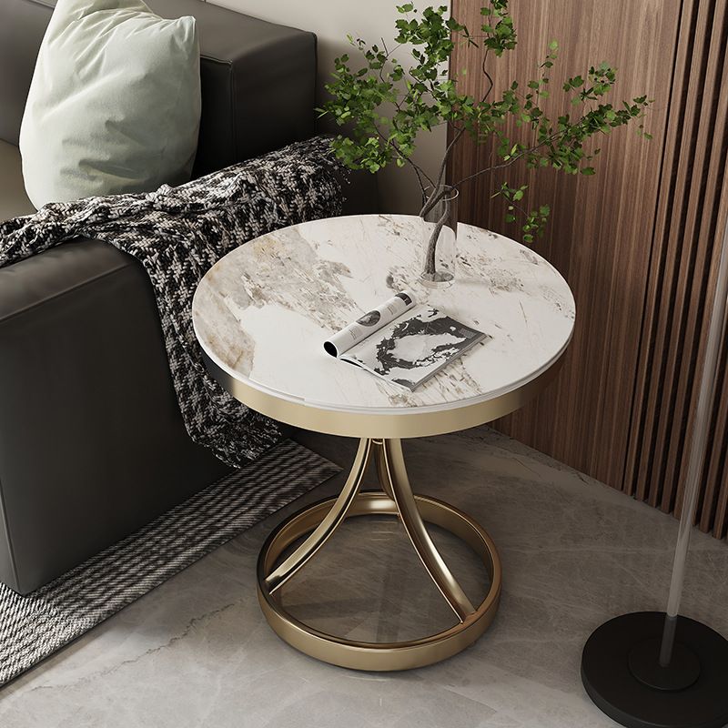 Contemporary 21.65" Tall Round Slate Top Side Table Pedestal End Table Clearhalo 'Coffee & Accent Tables' 'End & Side Tables' 'end_side_tables' 'furn' 'furn_end_side_tables' 'Furniture' 'Living Room Furniture' 1200x1200_199fe9d9-6e88-4394-8855-dc01ef92fa12