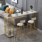 Rectangle Pub Table Glam Style Bar Height Bar Table for Breakroom Clearhalo 'Bar Furniture' 'Bar Tables' 'bar_tables' 'furn' 'furn_bar_tables' 'Furniture' 'Kitchen & Dining Furniture' 1200x1200_19a2e503-5ea7-45f9-a9b6-e69017a70e33