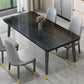 Industrial Standard Rectangle Shape Dining Table Sintered Stone Top Dining Table for Kitchen Clearhalo ' dining_table' 'Dining Tables & Seating' 'Dining Tables' 'furn' 'furn_dining_table' 'Furniture' 'furniture_dining_table' 'Kitchen & Dining Furniture' 'kitchen&dining_furn' 'kitchen' 'kitchen_dining_table' 1200x1200_19a6311a-133f-4df8-8fb7-9597dfe40499