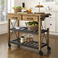Industrial Rolling Kitchen Cart Wood Rectangular Kitchen Island Cart Clearhalo 'furn' 'furn_kitchen_islands_carts' 'Furniture' 'Kitchen & Dining Furniture' 'Kitchen Islands & Carts' 'kitchen_islands_carts' 1200x1200_19a63c71-7473-4660-91a1-47ab9bd311e4