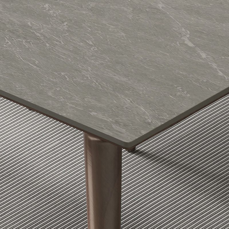 Modernas 1/4/5/7 Piezas Sillas de comedor de comedor Muebles de rectángulo de piedra para casa