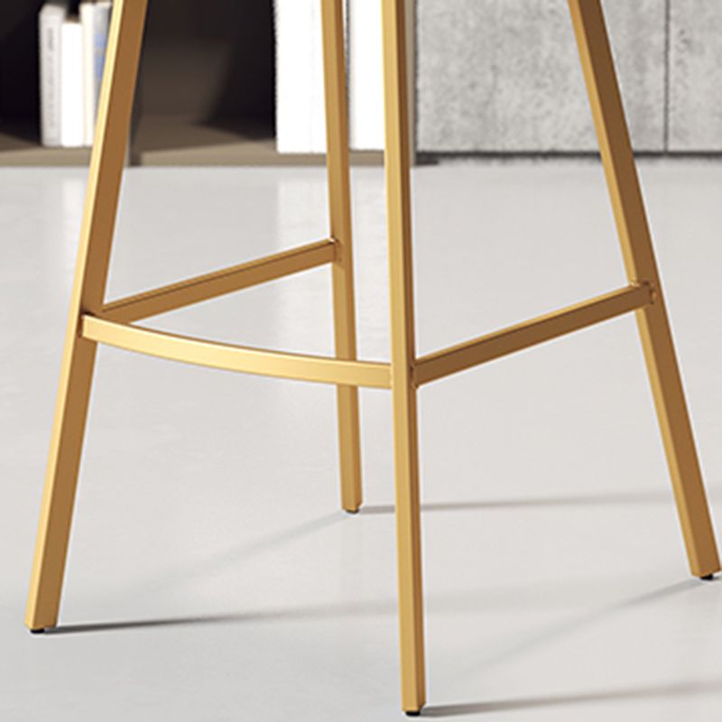 Taburete de cuero sintético sin brazo taburete de bar de reposapiés industrial