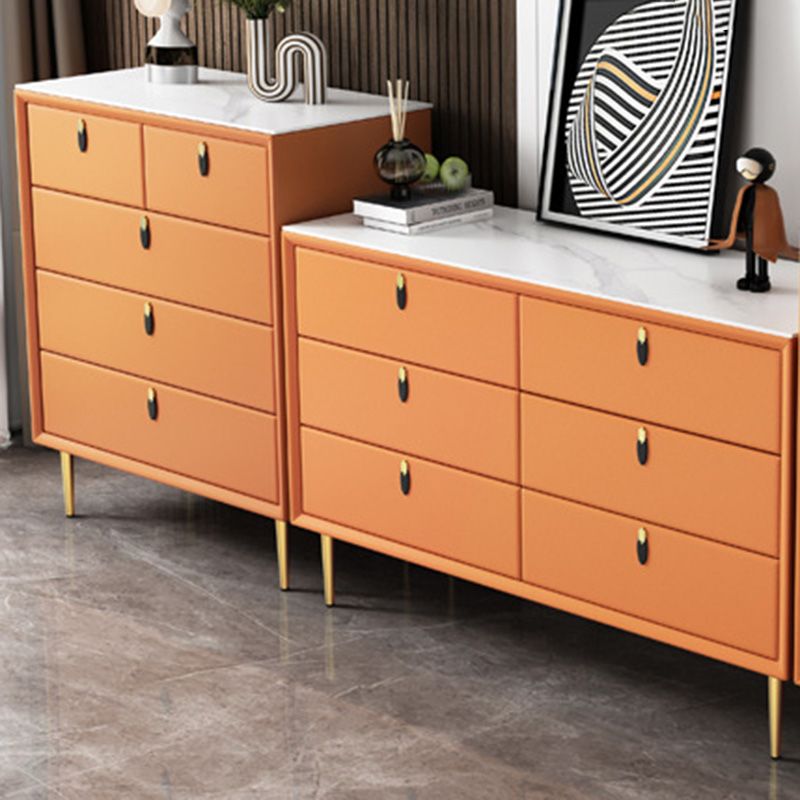 Moderner Akzent Brustquadrat -Speicherschrank mit antiker Finish