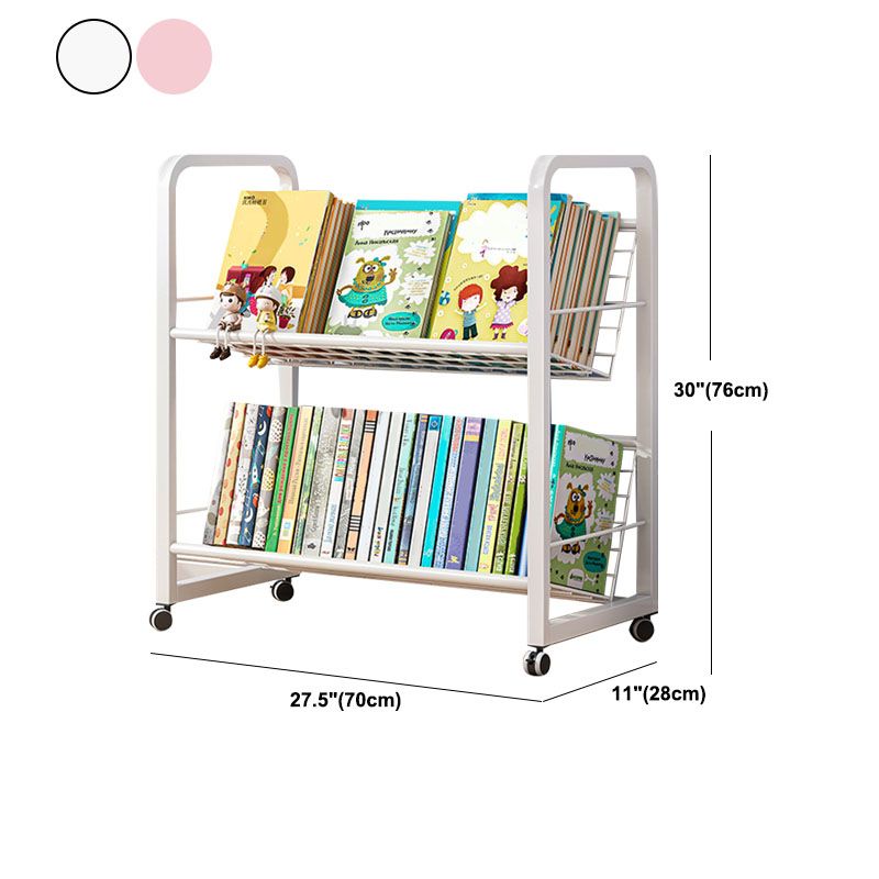 Metal Bookcase Matter Finish Contemporary Etagere Shelf Bookcase Clearhalo 'Bookcases' 'furn' 'furn_bookcases' 'Furniture' 'Office Furniture' 1200x1200_19aa274a-504c-4c98-9801-df40a40b2af8