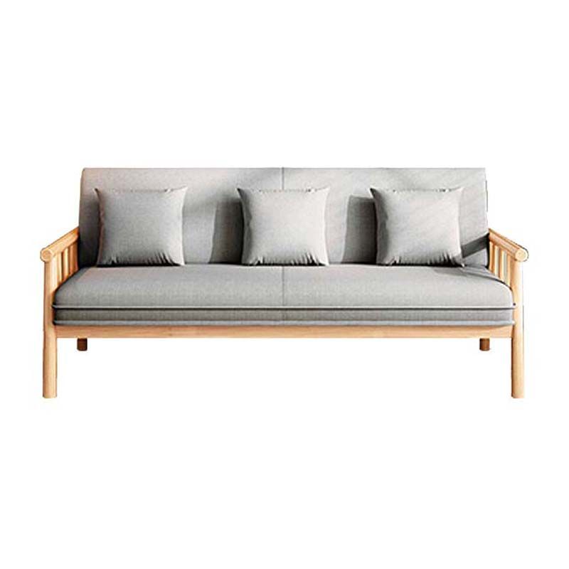 Modern 30.31" H Cotton Blend Wood Frame Square Arm Sofa for Living Room Clearhalo 'furn' 'furn_sofas' 'Furniture' 'Living Room Furniture' 'Sofa' 'sofas' 1200x1200_19ab71fe-463f-4b7e-975f-44478ad074ca