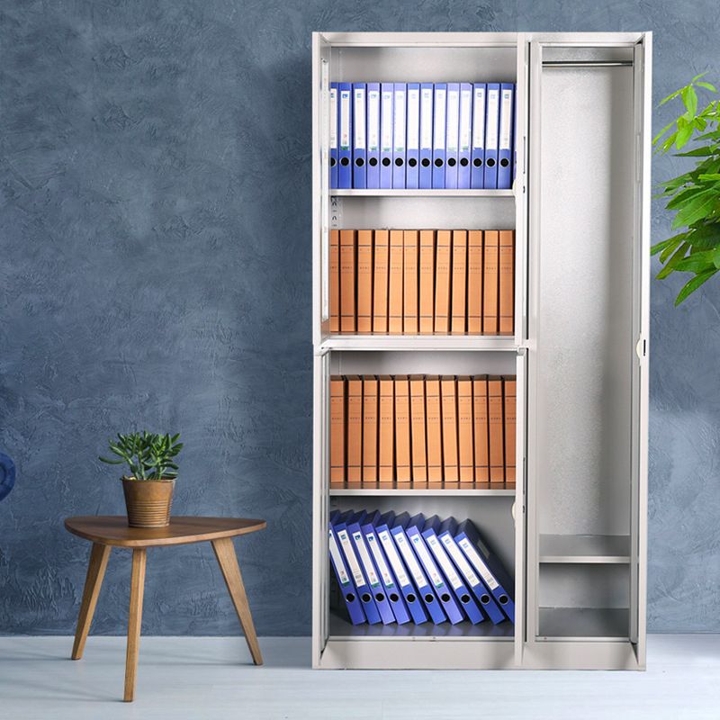 Scharnierende garderobe kast eigentijdse metalen garderobe armoire voor slaapkamer