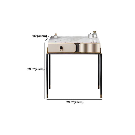Glam da 29,5 "in altezza tavolo da tavolo da tavolo da vanità con cassetto