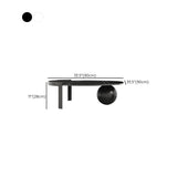 Round Stone Coffee Table Set Stainless Steel Simple Cocktail Table Clearhalo 'Coffee & Accent Tables' 'Coffee Tables' 'coffee_tables' 'furn' 'furn_coffee_tables' 'Furniture' 'Living Room Furniture' 1200x1200_19acff7d-0293-45b5-8af1-343d6e054d5e