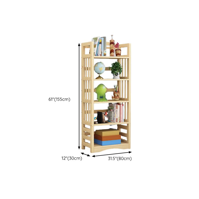 Etagere Vertical Modern Book Shelf Natural Wooden Shelf Bookcase for Study Room Clearhalo 'Bookcases' 'furn' 'furn_bookcases' 'Furniture' 'Office Furniture' 1200x1200_19ae6c96-7d40-4bd0-a08e-7cdd161c8a00