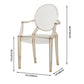 Contemporary Plastic Dining Chair Open Back Side Chair with 4 Legs for Home Use Clearhalo ' kitchen&dining_furn' 'Dining Chairs' 'Dining Tables & Seating' 'dining_chair' 'furn' 'furn_dining_chair' 'Furniture' 'furniture_dining_chair' 'Kitchen & Dining Furniture' 'kitchen' 1200x1200_19ae7bfd-1462-4b5e-9be3-9c7a3ab467c9