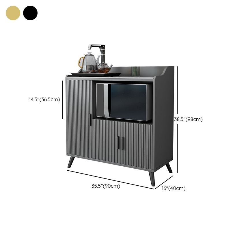 Glam Stone Top Sideboard Modern Indoor Dining Server with Cabinets for Kitchen Clearhalo 'buffet_sideboard' 'Buffets & Sideboards' 'furn' 'furn_buffet_sideboard' 'Furniture' 'Kitchen & Dining Furniture' 1200x1200_19aea9cc-b8a4-4e9f-9bfe-04f82d7c42e8