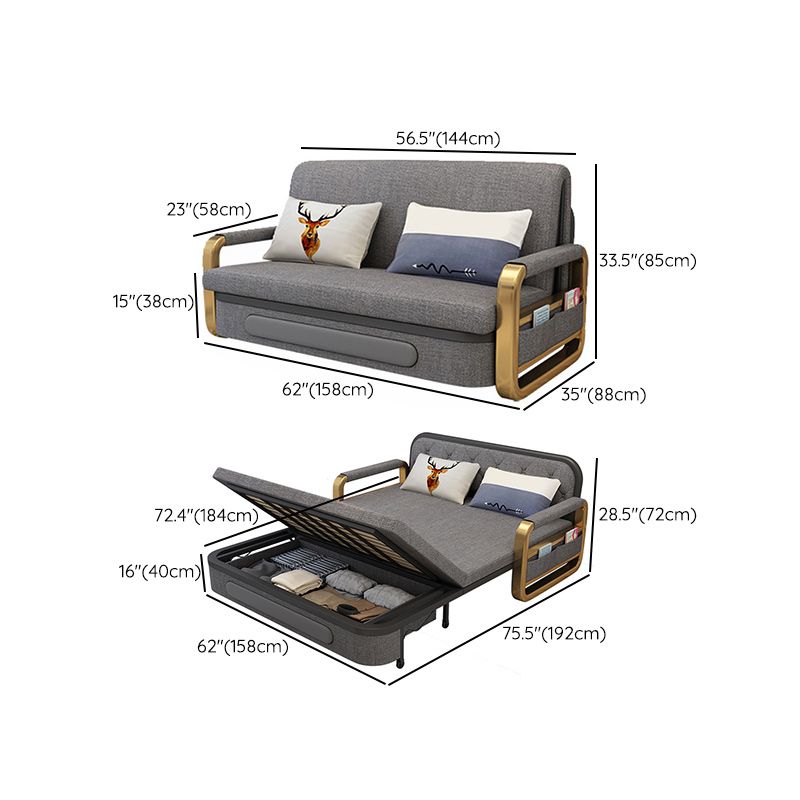 33.46 "H MODERNE CATTUUR BLEND SQUARE ARM BEOPA BED VOOR LEIDEKAMER