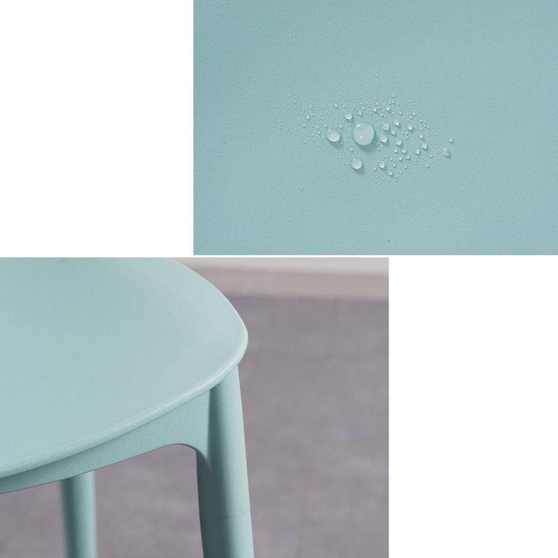 Chaise sans bras en plastique ouvert à l'arrière pour restauration pour usage domestique