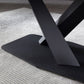 Black Sintered Stone Top Rectangle Dining Table Industrial Kitchen Table with Pedestal Base Clearhalo ' dining_table' 'Dining Tables & Seating' 'Dining Tables' 'furn' 'furn_dining_table' 'Furniture' 'furniture_dining_table' 'Kitchen & Dining Furniture' 'kitchen&dining_furn' 'kitchen' 'kitchen_dining_table' 1200x1200_19b1a26f-74db-49df-9e3f-07aa44b88bf5