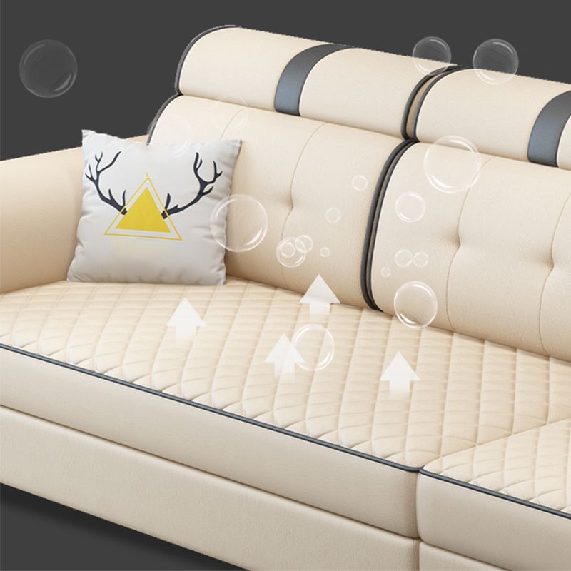 現代のソファフェイクレザーU字型モジュラー家具セクション