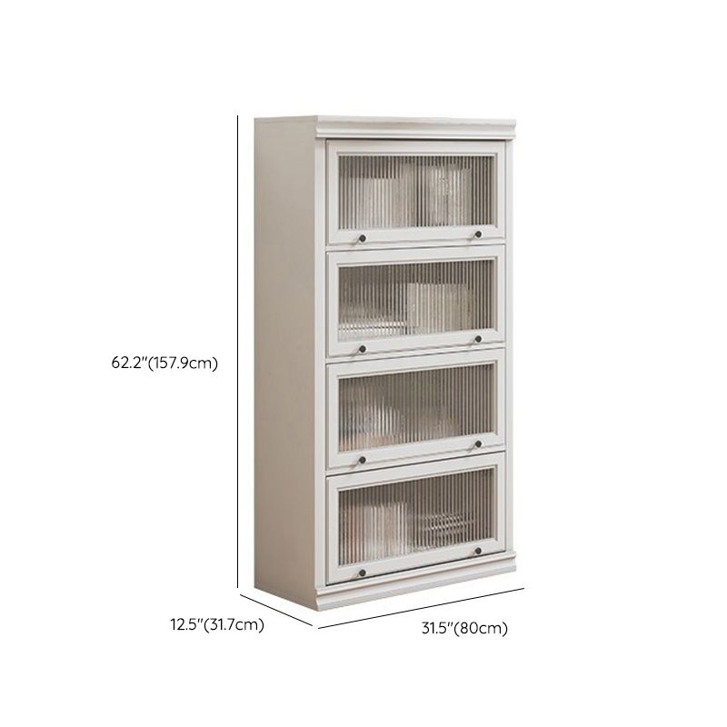 Modern gesloten achterste standaard boekenplank houten boekenkast in wit voor studieruimte