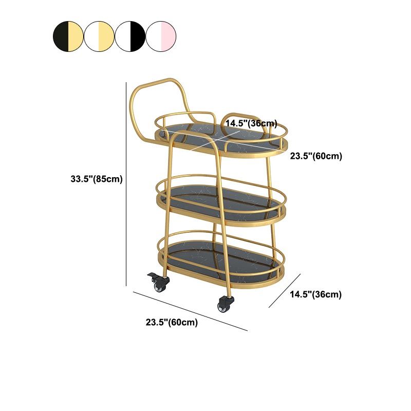 Contemporary Metal Prep Table 33.46"H Rolling Prep Table for Dining Room Clearhalo 'furn' 'furn_kitchen_islands_carts' 'Furniture' 'Kitchen & Dining Furniture' 'Kitchen Islands & Carts' 'kitchen_islands_carts' 1200x1200_19b59de2-e924-4339-a5d2-f7cba9b9f25f