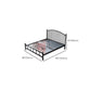 Metal Bed Frame in Stainless Steel 40.16" H Open-Frame Bed with Headboard