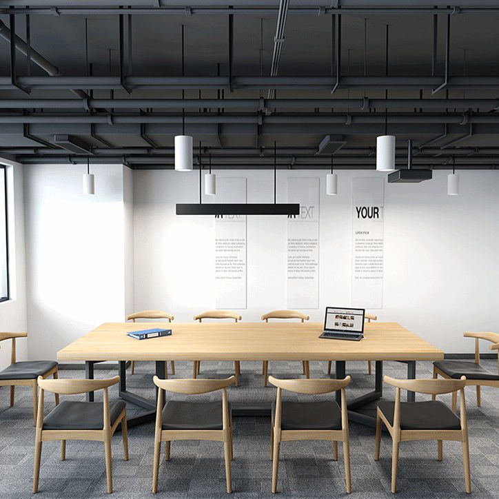 Metal Industrial Rectangle Dining Table Solid Wood Top Table for Kitchen and Dining Room Clearhalo ' dining_table' 'Dining Tables & Seating' 'Dining Tables' 'furn' 'furn_dining_table' 'Furniture' 'furniture_dining_table' 'Kitchen & Dining Furniture' 'kitchen&dining_furn' 'kitchen' 'kitchen_dining_table' 1200x1200_19b6497a-19c0-42f0-857d-9498da63aced