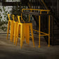 Wood and Metal Bar Stool and Table Set 1/3/4/5/6 Pieces Rectangular Clearhalo 'Bar Furniture' 'furn' 'furn_home_bar_bar_sets' 'Furniture' 'Home Bars & Bar Sets' 'home_bar_bar_sets' 'Kitchen & Dining Furniture' 1200x1200_19b96504-33c9-4d28-b7c2-c7593a8f7dde