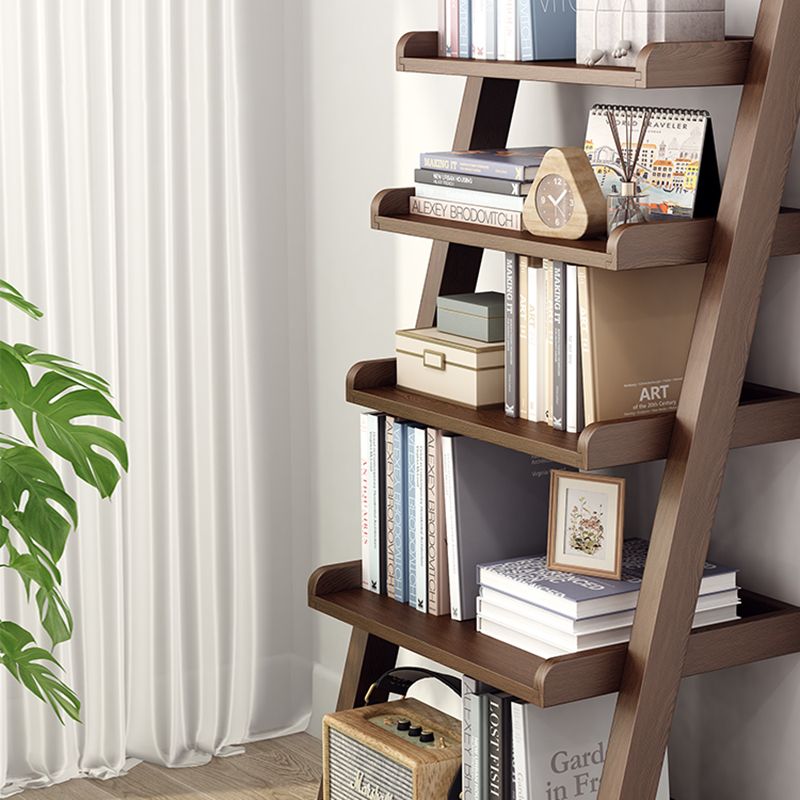Modern Open Back Ladder Bookshelf Wooden Bookcase for Study Room Clearhalo 'Bookcases' 'furn' 'furn_bookcases' 'Furniture' 'Office Furniture' 1200x1200_19b96e79-741b-453a-a298-0a6fc9e3190f