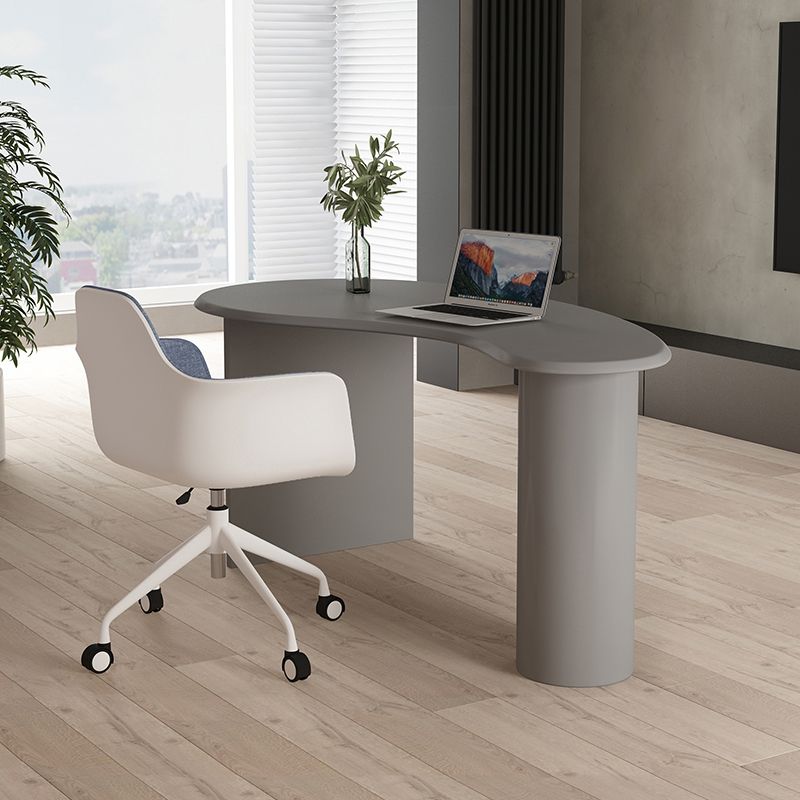 Contemporary 29.5" H Writing Desk Solid Wood Office Desk with Legs Clearhalo 'furn' 'furn_office_desk' 'Furniture' 'Office Desks' 'Office Furniture' 'office_desk' 1200x1200_19bae085-d3e0-4f31-8073-b738bc448e1e