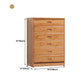 Modern Bamboo Storage Chest Dresser Bedroom Storage Chest with Drawers