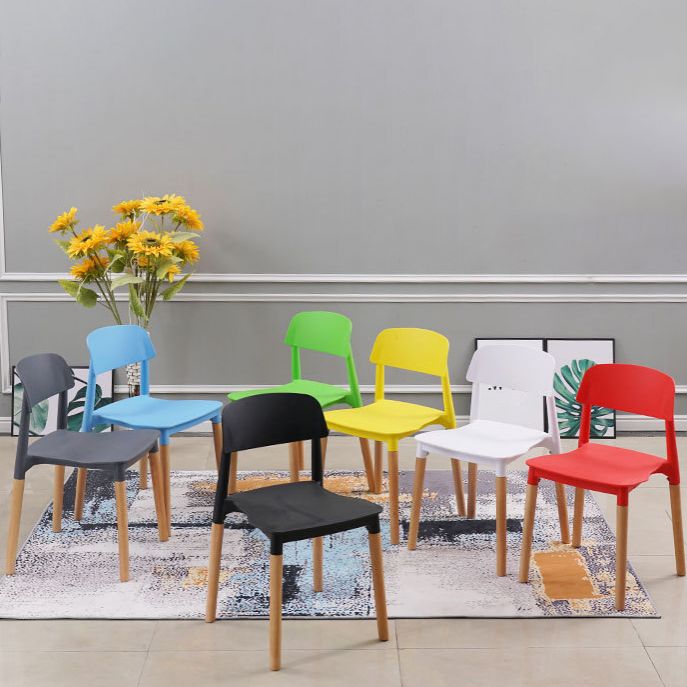 Wood Scandinavian Kitchen Dining Room Chair Open Back Side Chair Clearhalo 'Dining Chairs' 'Dining Tables & Seating' 'dining_chair' 'furn' 'furn_dining_chair' 'Furniture' 'furniture_dining_chair' 'Kitchen & Dining Furniture' 1200x1200_19be2b73-f458-416e-a483-34c4eaf4060e