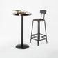 Juego de mesa de Bar Industrial de madera maciza de 1/2/3 piezas, juego de mostrador redondo para uso doméstico