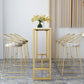 Glam Style Counter Stool Upholstered Low Back Bar Stool with Gold Frame Clearhalo 'Bar Furniture' 'Bar Stools' 'bar_stools' 'furn' 'furn_bar_stools' 'Furniture' 'Kitchen & Dining Furniture' 1200x1200_19c057b5-2116-4fca-93d8-47ff05a073f5