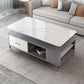 Mesa de centro Glam de 17" de alto, mesa de cóctel rectangular con cajón