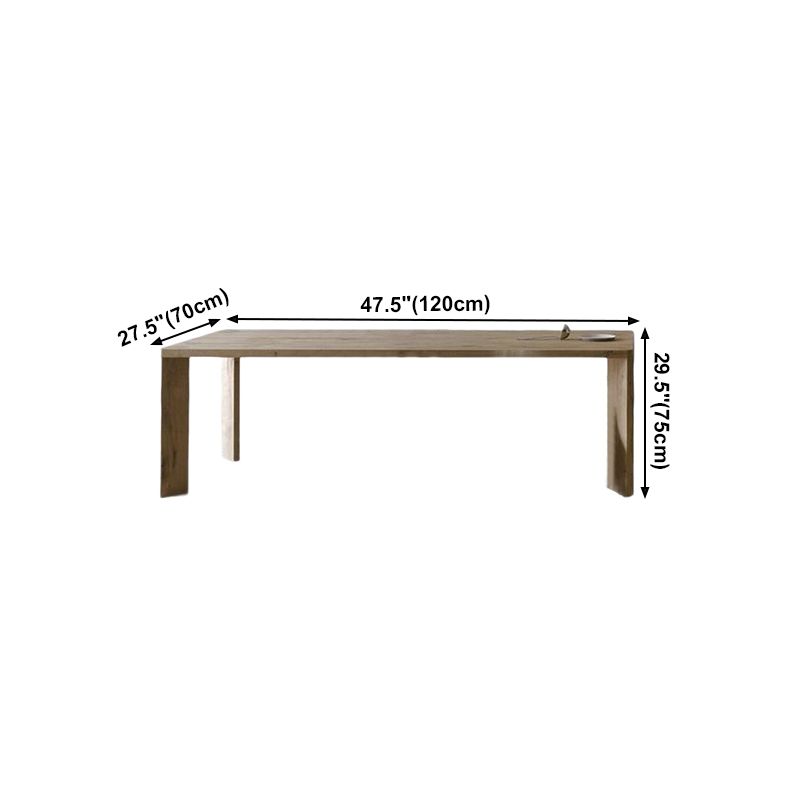 Solid Wood Contemporary Rectangle Table Wood Top Dining Table with 4 Legs Clearhalo ' dining_table' 'Dining Tables & Seating' 'Dining Tables' 'furn' 'furn_dining_table' 'Furniture' 'furniture_dining_table' 'Kitchen & Dining Furniture' 'kitchen&dining_furn' 'kitchen' 'kitchen_dining_table' 1200x1200_19c1456b-8ec1-495f-a061-f72715c453c1